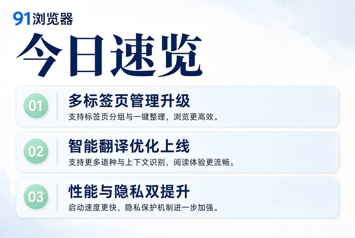 今日速览：先看方向，再决定要不要继续深入