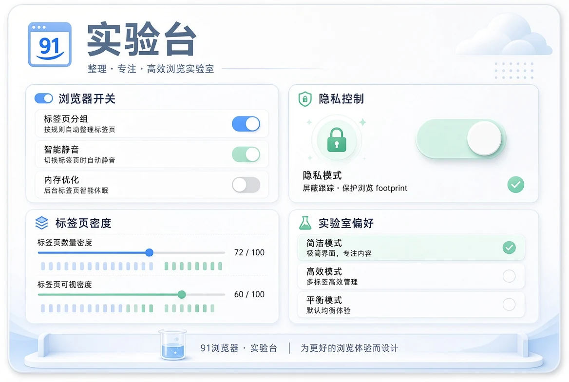 实验台:把“好不好用”拆成可调整的小问题